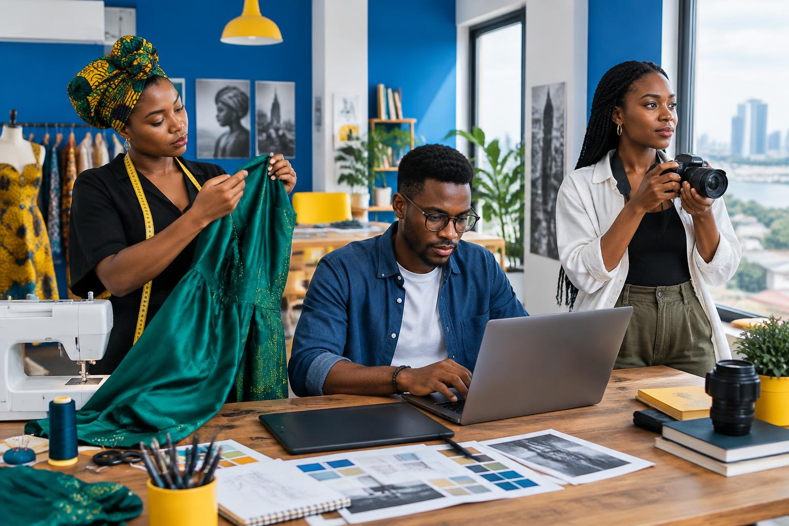 Talents congolais dans un atelier créatif
